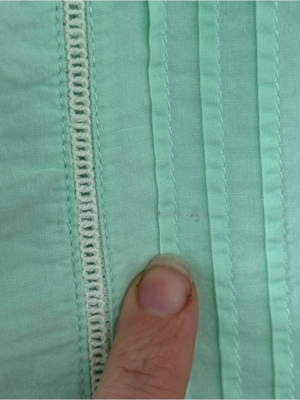 Vintage RELATIVITY 100% Cotton Mint Green Button up Embroidery Sz Plus 1X Boho - Picture 12 of 16
